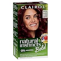Clairol Natural Instincts Bold Permanent Hair Dye, BR36 Deep Burgundy Acai Hair Color, Pack of 1