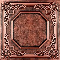 A La Maison Ceilings R32c Topkapi Palace Foam Glue-up Ceiling Tile (21.6 sq. ft./Case), Pack of 8, Antique Copper