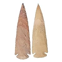 Reiki Healing Crystal Agate Stone Natural Handmade Set of 2 Spearhead Arrowhead