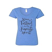 Funny Womens Shirts Wine Tasting is My Favorite Sport - Royaltee T Shirt Collection