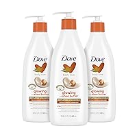 Dove Body Love Pampering Body Lotion Shea Butter Pack of 3 for Silky, Smooth Skin Softens & Smoothes Dry Skin 13.5oz