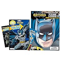 Batman Coloring Book and Drawing Book with Mask and Stickers