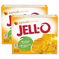Jell-o, Gelatin Dessert, Apricot (Pack of 2)