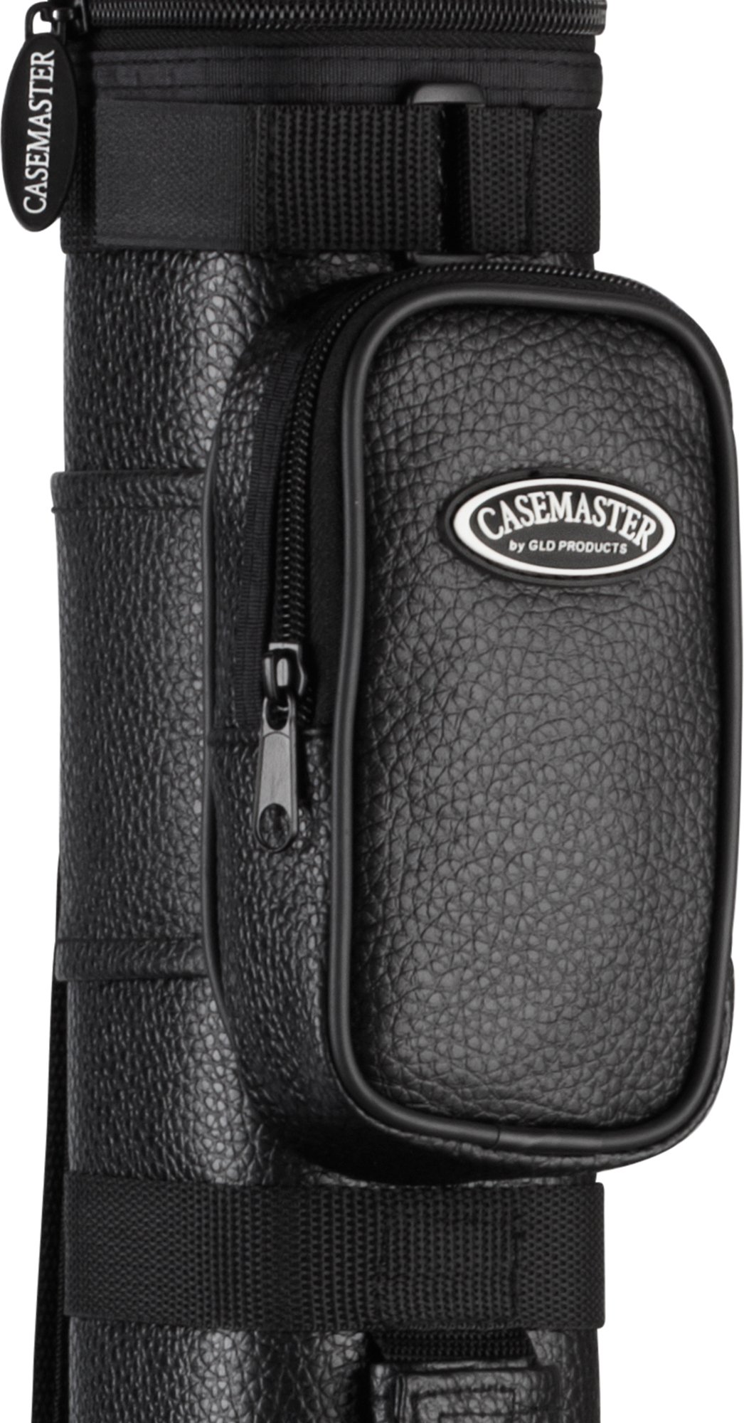 Casemaster by GLD Products Q-Vault Classic Billiard/Pool Cue Hard Case, Holds 2 Complete 2-Piece Cues (2 Butt/2 Shaft), Black