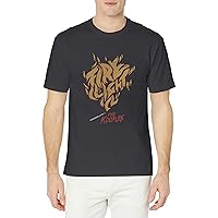 The Kooples Men's Cotton Short Sleeved T-Shirt with Rock-Style Graphic