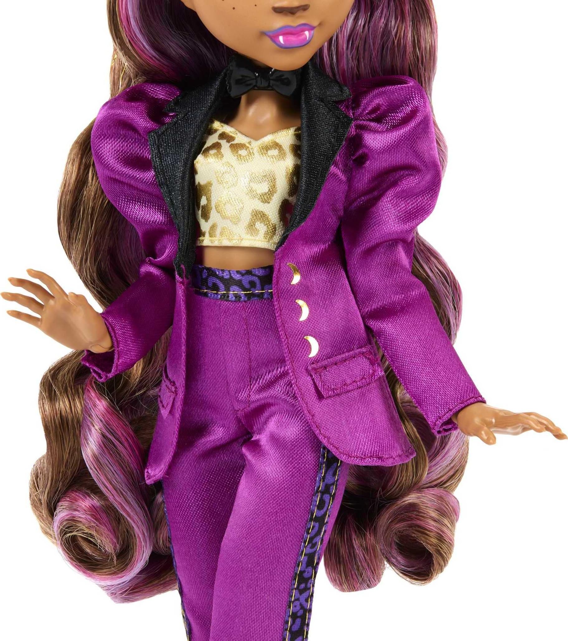 Monster High Clawdeen Wolf Doll in Monster Ball Party Fashion with Themed Accessories Like Balloons