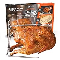 Camerons Turkey Roaster - Original Upside Down Turkey Dunrite Stainless Steel Cooker - Keeps Juices Inside Meat, Not Outside the Pan - Great for Cooking Roasts & Poultry Dinners - Barbecue Grill Gift