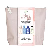 Hempz Minis on the Go - Hydrating Body & Hand Lotion (4-Pack), Travel Size 2.25 Oz Each - Perfect On-the-Go Moisturizer For Women, Featuring 4 Mini Lotions For Travel With A Free On-The-Go Bag
