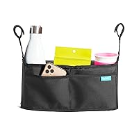 Munchkin® Brica® Stroller Organizer Bag - Universal Fit with Cup Holders and Wipes Case, Fits UPPAbaby, Evenflo, BabyTrend and more, Black