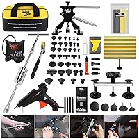 Paintless Dent Repair Kits 100PCS Car Dent Removal Tools Come with 4 Kinds of Dent Puller and All Glue Tabs Removing Big dents Small Dents,Dings, Creases and Hail Damage All Without Painting