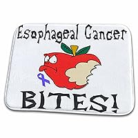 3dRose Funny Awareness Support Cause Esophageal Cancer Mean Apple - Dish Drying Mats (ddm-120529-1)
