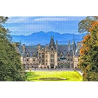 Biltmore Asheville USA Jigsaw Puzzle for Adults 1000 Piece Wooden Travel Gift Souvenir