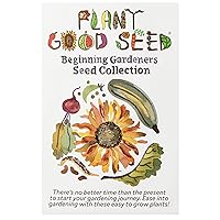Beginning Gardeners Seed Collection – 6 Packets - Radish, Rainbow Chard, Pea, Zucchini, Sunflower, Snap Bean: Certified Organic, Non-GMO, Open Pollinated, Untreated Seeds for Planting – from USA