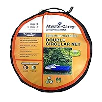 Double Circular Bed Mosquito Net Treated with Insect Shield Permethrin Bug Repellent, Green Bed Net, One Size