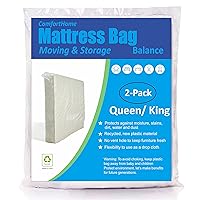 2 Pack Mattress Bag for Moving and Storage, Medium Weight, Fits Queen and King Size Mattress