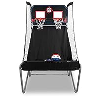 Pop-A-Shot - Home Dual Shot | Arcade Basketball Fun at Home | Infrared Sensor Scoring | 16 Game Modes | 7 Balls | Foldable Storage | for All Players