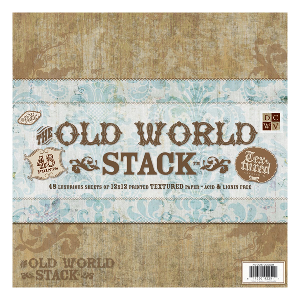 Diecuts with a View PS-005-00008 Old World 12 Inches by 12 Inches Paper Stack (Pack of 1)