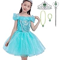 Lito Angels Princess Costumes Dress Halloween Christmas Fancy Party Dresses for Girls with Accessories