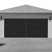Garage Door Screen for Winter，Garage Door Insulation Kit for ，Magnetic Thermal Insulated Door Curtain for Garage Door, Garage Insulated Door Curtain ， Weatherproof, Windproof, Soundproof (9 * 8Ft)