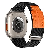 ALMNVO Trail Loop for Apple Watch Ultra/2 Band 49mm 45mm 44mm 42mm 41mm 40mm 38mm iwatch Bands for Men Women,Rugged Nylon Strap Wristbands for Apple Watch Series 9 8 7 6 5 4 3 2 SE,Ultra2 49 45 44 mm