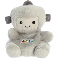 Aurora® Adorable Palm Pals™ Gadget Robot™ Stuffed Animal - Pocket-Sized Play - Collectable Fun - Gray 5 Inches