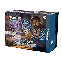 Magic: The Gathering Murders at Karlov Manor Bundle - 9 Play Boosters, 30 Land Cards + Exclusive Accessories