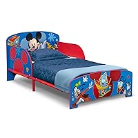 Delta Children Wood and Metal Toddler Bed, Mickey Mouse