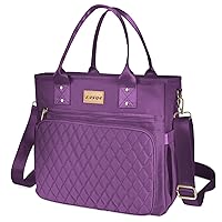 Large Women Lunch Bags for Work Insulated/Insulated Adult Lunch Box for Women/Nylon Thermal Lunch Bag for Women/Leakproof Cooler Lunch Tote Bag with Storage Pocket (purple)