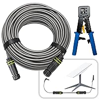 Starlink Cable Extension & Repair Kit, Extension to 150ft, Starlink Replacement Cable, IP68 Waterproof