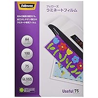 Fellowes 5847601 Laminating Film, 75 Microns, Basic, For A4 Size, 100 Sheets