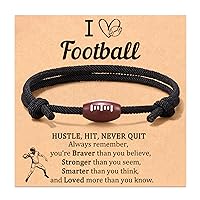 Baseball/Basketball/Football/Soccer Ball Bracelet Gifts for Boys Son Grandson Nephew