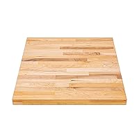 Butcher Block Work Bench Top - 30 x 24 x 1.5 in. Multi-Purpose Maple Slab for Coffee Table, Office Desk, Cutting Board, Bar Table - Natural Finish Table Top and Compatible Base Leg Units by DuraSteel