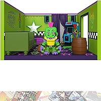 Montgomery Gator with Dressing Room: Snaps! Vinyl Figurine Bundle with 1 F N A F Theme Compatible Trading Card (70822)