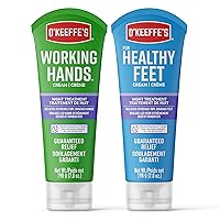 O'Keeffe's Working Hands Night Treatment Hand Cream and Healthy Feet Night Treatment Foot Cream, 7 Ounce Tube