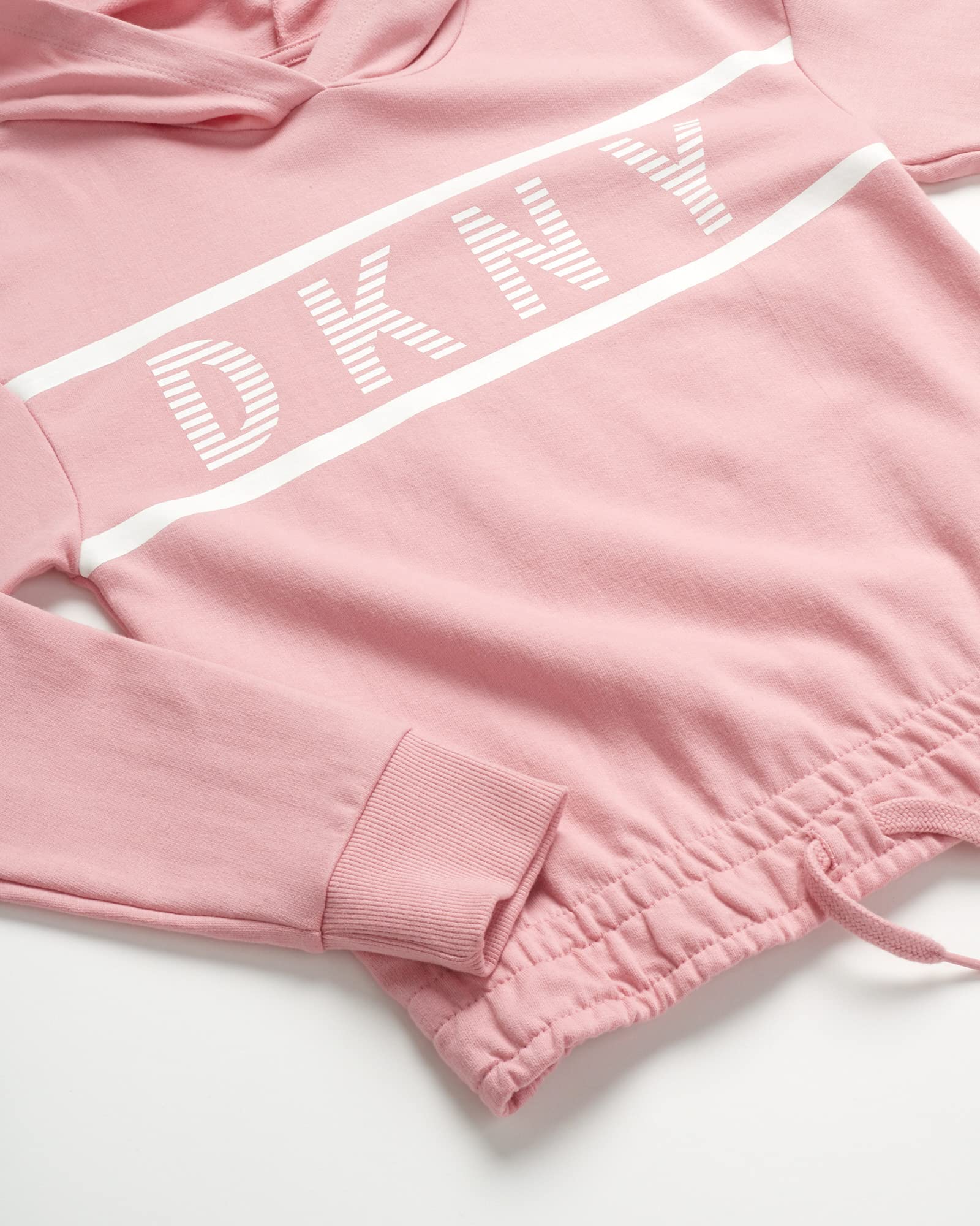 DKNY Girls’ Jogger Set – 2 Piece Hoodie and Sweatpants Kids Clothing Set (Size: 4-12)