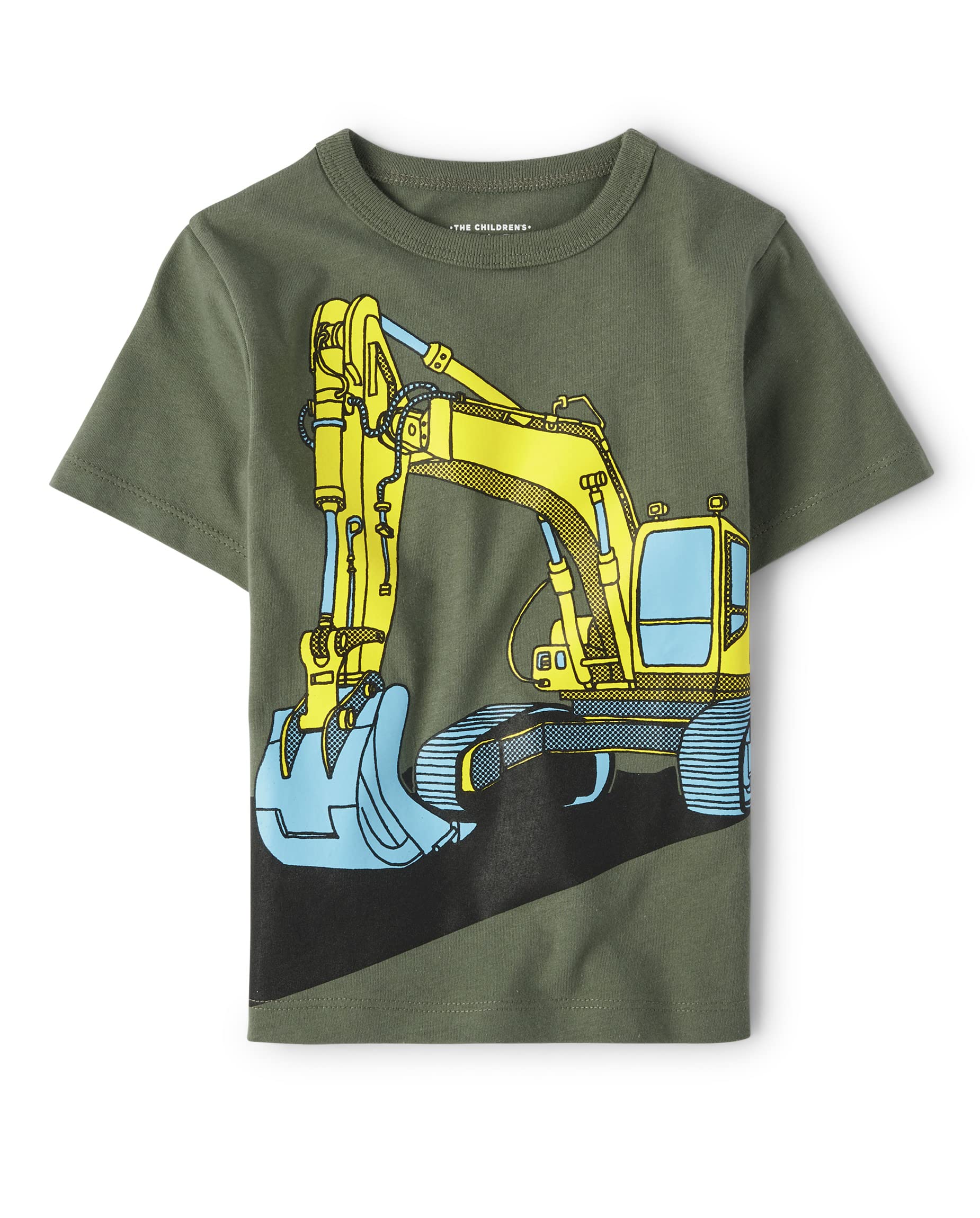 The Children's Place baby boys Construction Vehicle Short Sleeve Graphic T shirt