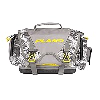 Plano B-Series 3600 Mossy Oak Manta Tackle Bag, Manta Camo with Yellow Accents, Includes 4 StowAway Utility Boxes, Soft Fishing Tackle Storage for Offshore & Onshore