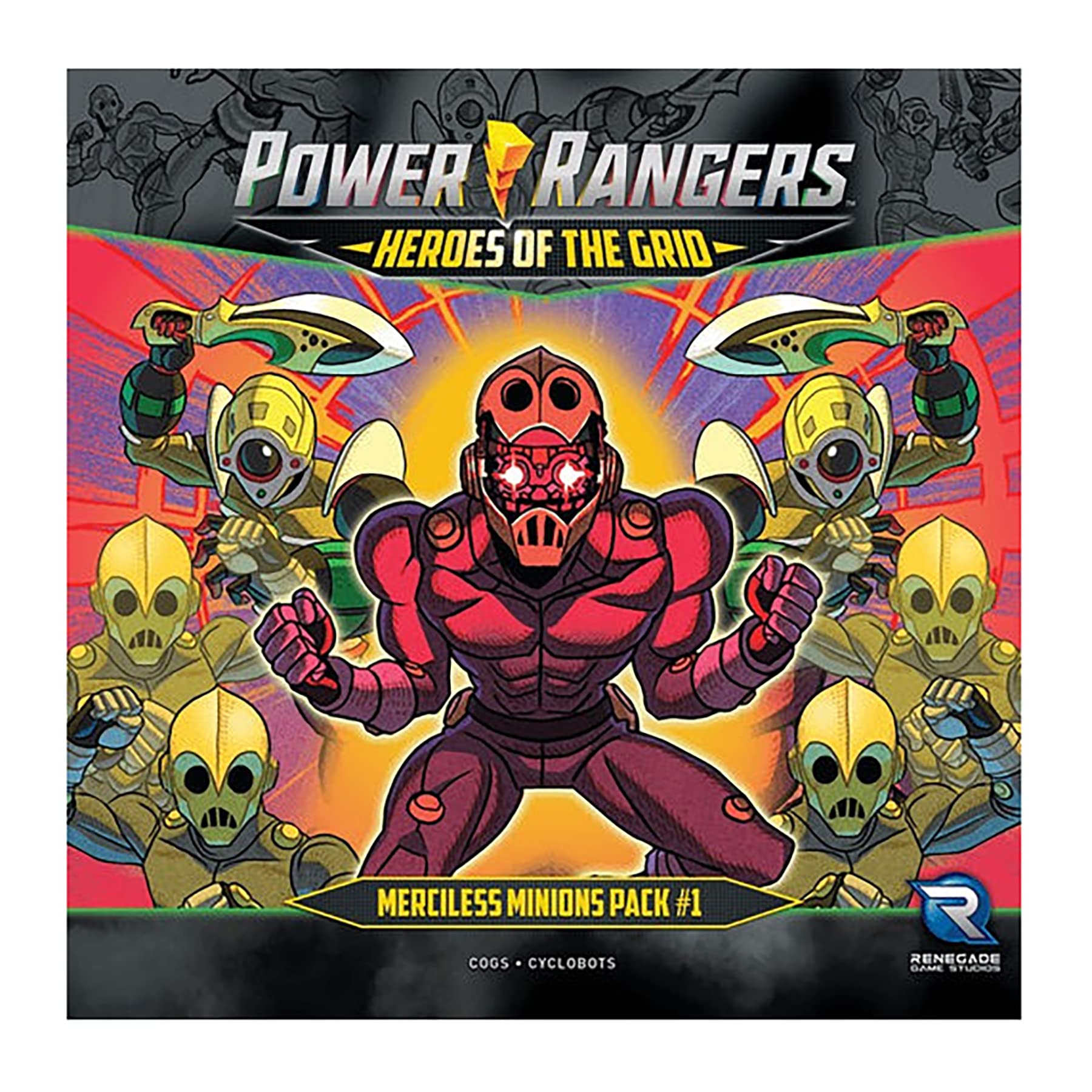 Power Rangers Heroes of The Grid: Merciless Minions Pack #1 - Expansion to Heroes of The Grid. 2-5 Players, Ages 14+, 45-60 Min Game Play