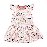 Mud Pie Baby Girls T Shirt Dress, Pink, Large | 4T-5T