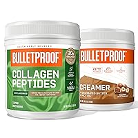Bulletproof Unflavored Collagen Protein Powder, 18g Protein, 17.6 Oz, Grass Fed Collagen Peptides and Amino Acids│Keto Creamer, Hazelnut, 2g Net Carbs, 10g Quality Fats from Powdered MCT Oil