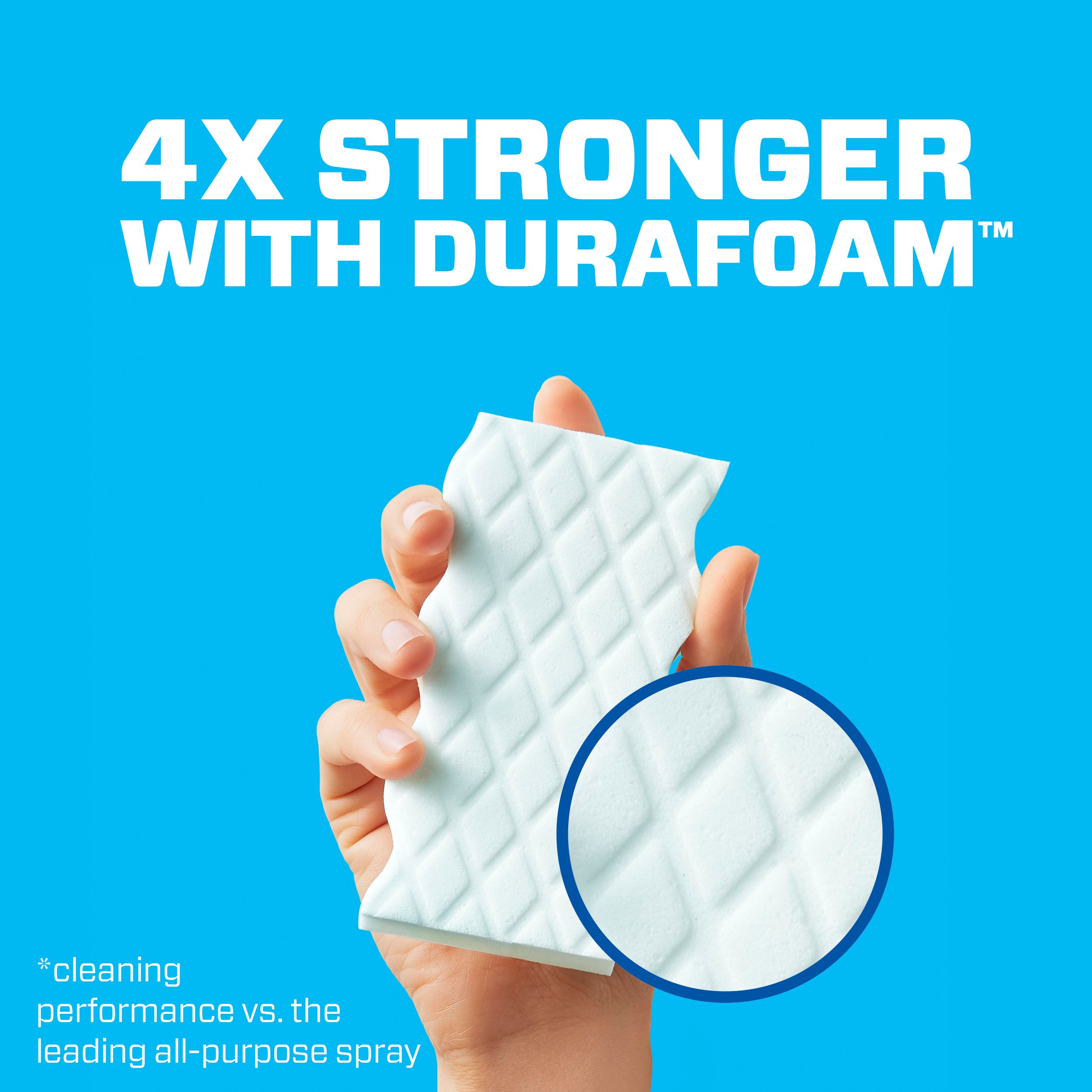 Mr. Clean Magic Eraser, Extra Durable, Shoe, Bathroom, and Shower Cleaner, Cleaning Pads with Durafoam, 4 Count (Pack of 2)