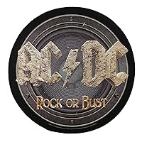 XLG AC/DC Rock Or Bust Back Patch Album Art Music Band Jacket Sew On Applique