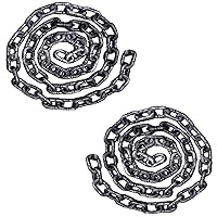 2 Pack 6 Feet Halloween Chains Removable Large Plastic Chains Props for Halloween Party Decoration Cosplay Accessory…