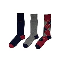 Polo Ralph Lauren Men`s Dress Argyle Crew Socks 3 Pack