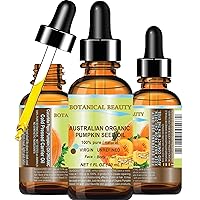ORGANIC PUMPKIN SEED OIL Australian. 100% Pure/Natural/Undiluted/Unrefined Cold Pressed Carrier Oil. 1 Fl.oz.- 30 ml. For Skin, Hair, Lip And Nail Care. 
