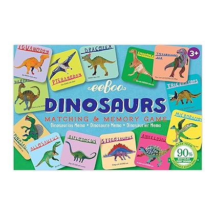 eeBoo Dinosaurs Little Memory and Matching Game, 3 years