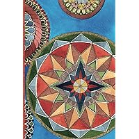 Suandala Dot Grid Journal Notebook 'Trueblood' with Hand-Drawn Mandala Cover: 6x9, 200 pages, Lined Cream Paper