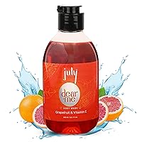 Dear Me Body Wash 300ml Grapefruit Vitamin E with Moisturizer Long Lasting Fragrance, Exfoliating Shower Gel Nourishing Body Wash for Women & Men