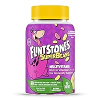 SuperBeans,Kids Multivitamin with Immunity Support with Vitamins A,D,Iodine&Zinc to Support Healthy Growth,Fruit Flavored,Vegetarian,Jelly Bean Chews,90 Count(Packaging may vary)
