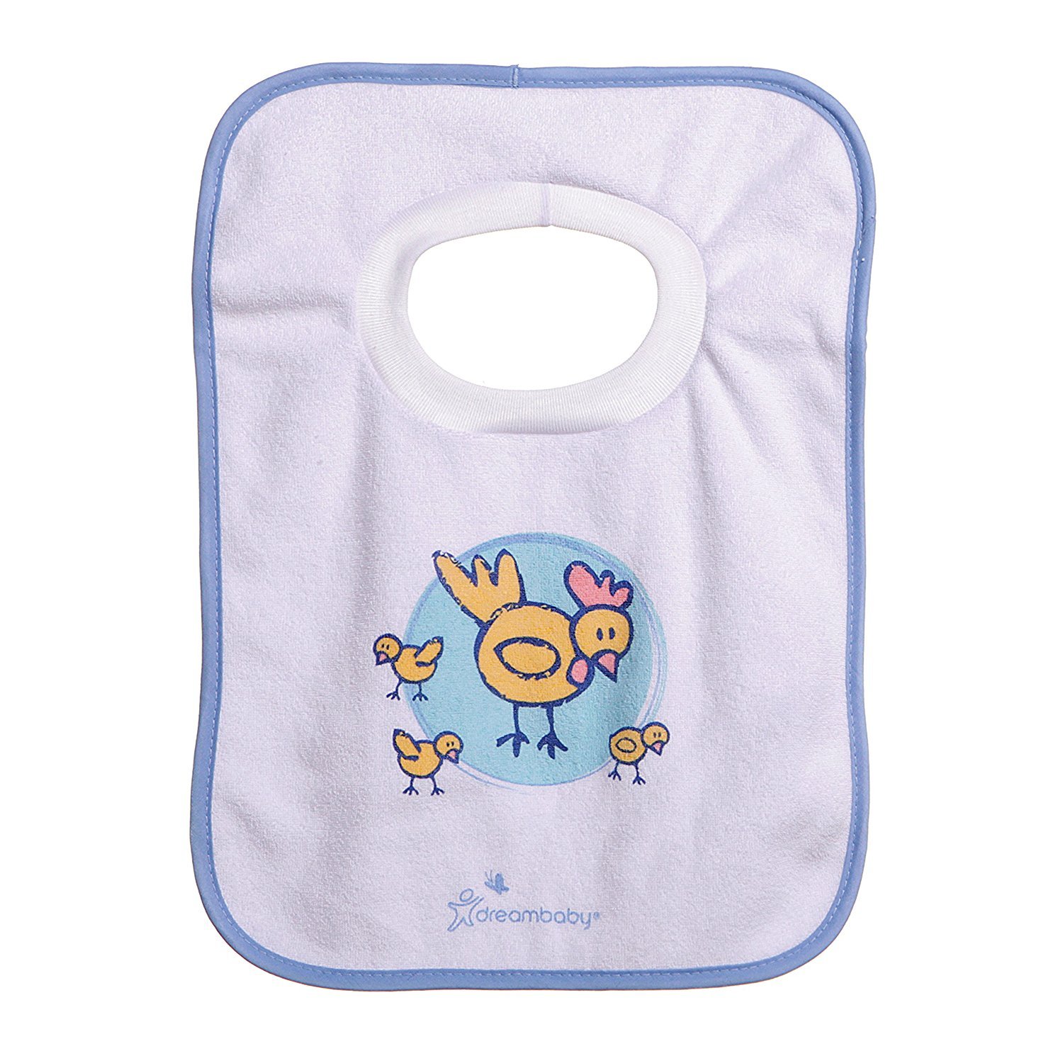 Dreambaby Terry Cloth Pullover Baby Bibs - Super Absorbent for Feeding and Drooling Toddlers - Farm Animals , 4 Count